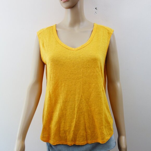 LOFT by Ann Taylor 100% Linen Tank Top V neck Relaxed Fit (M) NWOT! - Picture 1 of 8